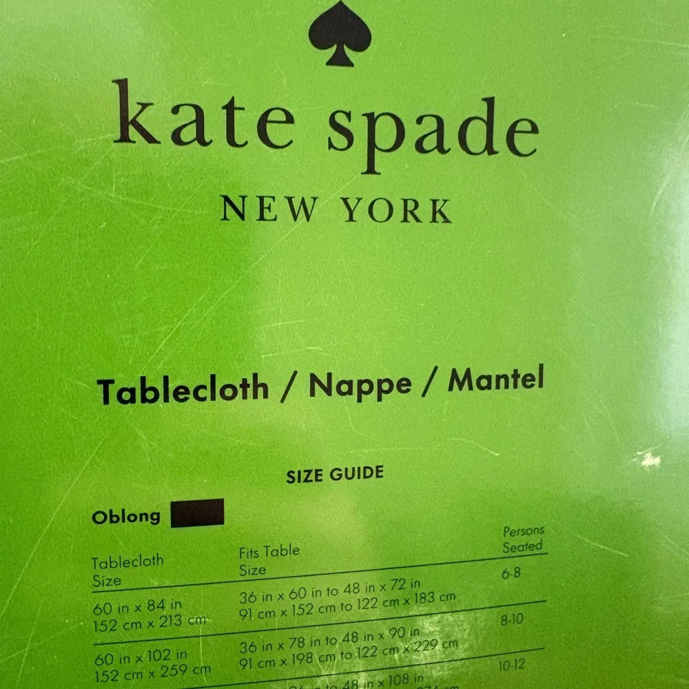 Kate Spade Tablecloth - Picture 2 of 3
